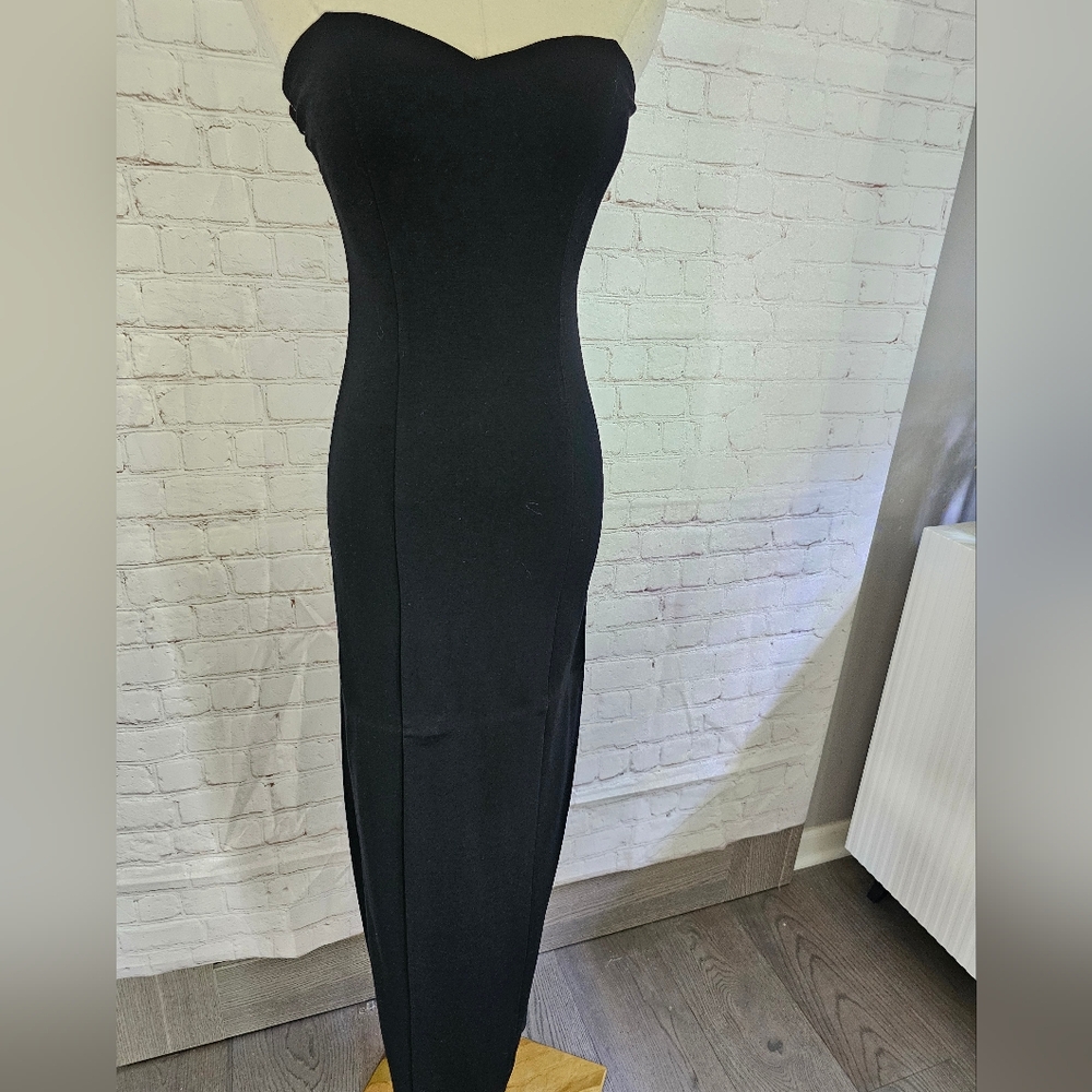 Revolve NBD Jerome Gown | Black w/Mesh Sides | Small | NWT